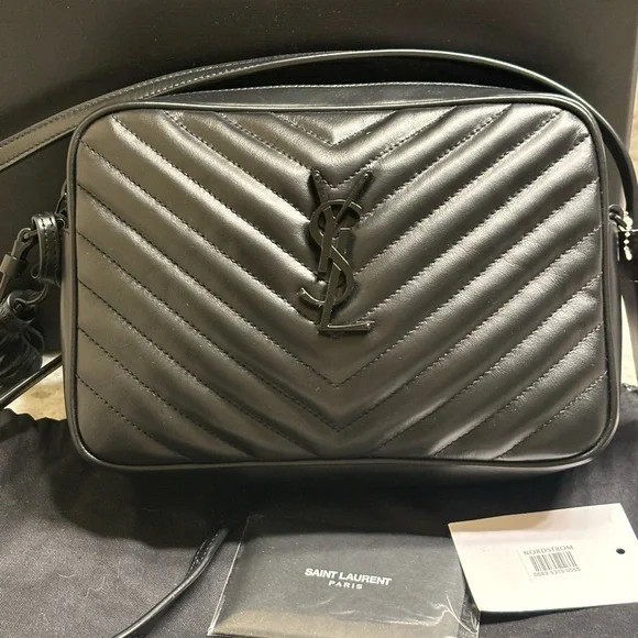 Saint Laurent Lou Lou Medium YSL Camera Bag with Pocket in Quilted Leather - Picture 3 of 15